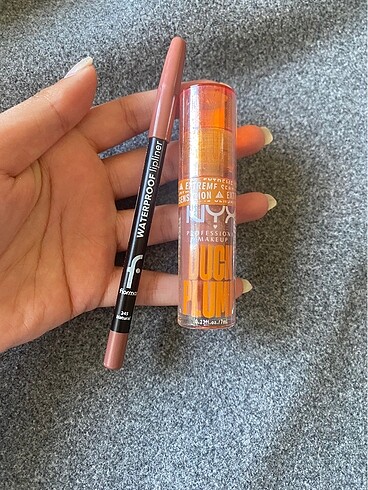 Nyx duck plump lipgloss ve kalem seti
