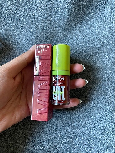 Maybelline vinly ruj ve dudak yağı