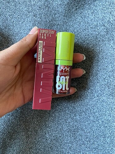 NYX Maybelline vinly ruj ve dudak yağı