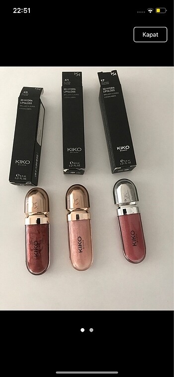 Kiko Kiko lipgloss seti