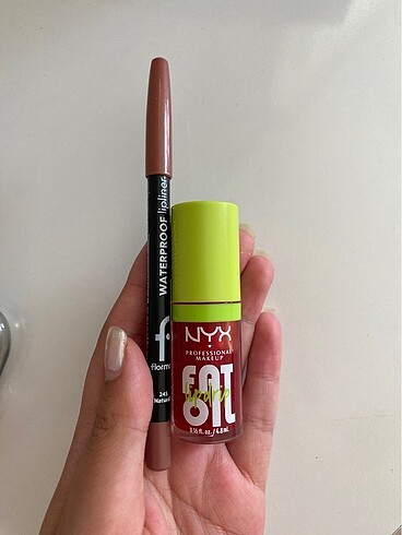 NYX Nyx fat oil dudak yağı ve kalem seti