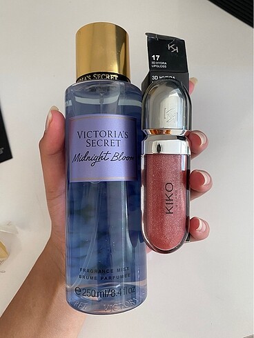 Victoria s Secret Victoria secret vücut spreyi ve Kiko lipgloss seti
