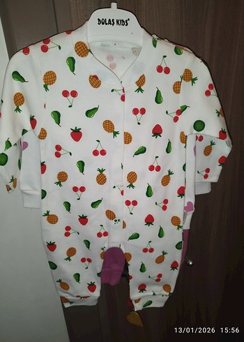 Beyaz Baskılı Bebek İç Zıbını - Görsel 3