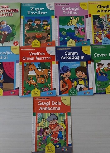  9 TANE ÇOCUK OKUMA KİTABI