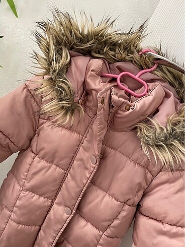 7 Yaş Beden pembe Renk H&M Kız çocuk mont
