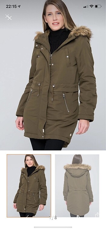 Haki parka vero moda markası - Görsel 8