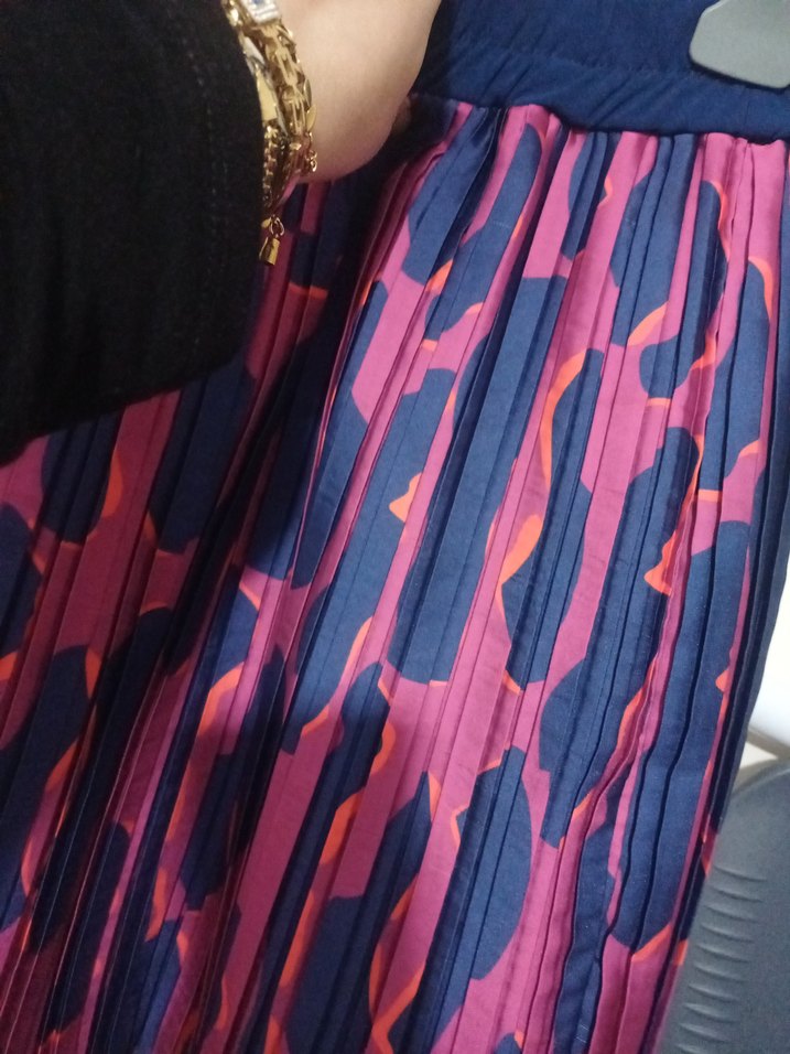 Pembe Renkli Pilili Mini Etek - Görsel 3