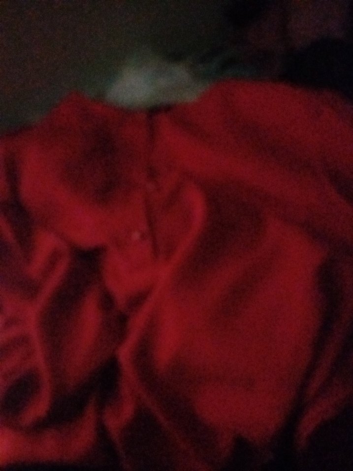 Düğmeli kırmızı Kadın Tunik - Görsel 5