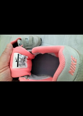 Nike Kız Çocuk Gri Nike Spor Ayakkabı Velcro