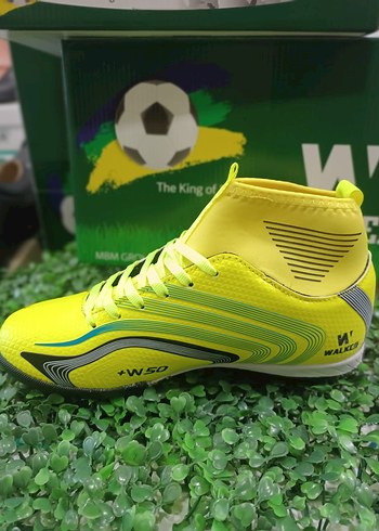 Sarı Erkek Futbol Ayakkabısı Velcro Bağcıklı