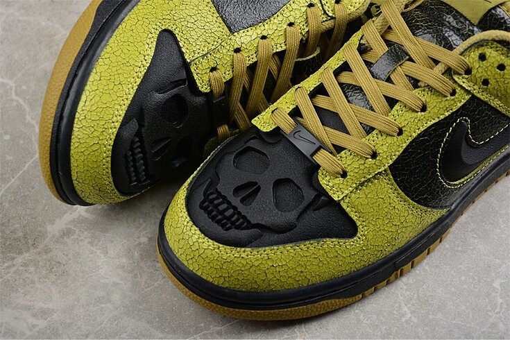 40 Beden çeşitli Renk Nike Dunk Low Halloween Skull