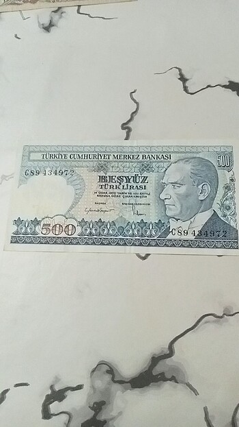T.C. kağıt 500 T.L.