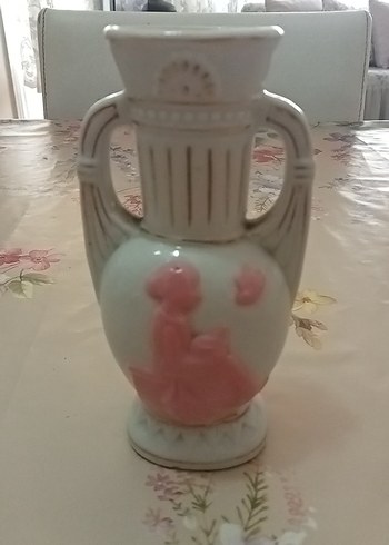Pembe Pastel Seramik Vazo