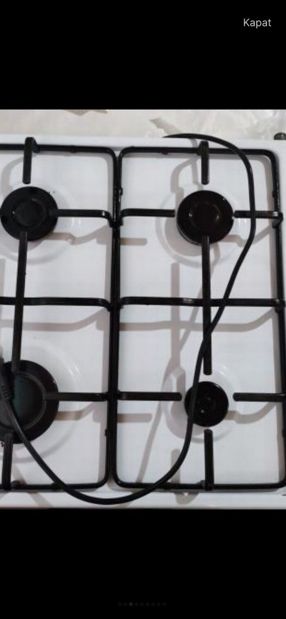 Beyaz 4 Gözlü Gazlı Ocak - Görsel 3