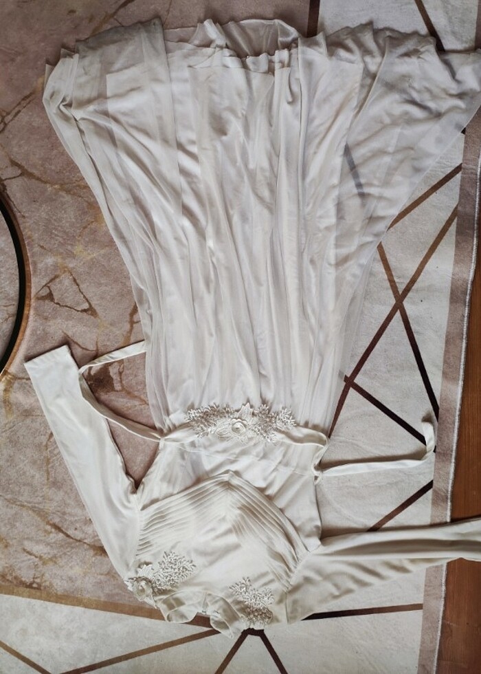 Beyaz tül abiye.. - Görsel 2