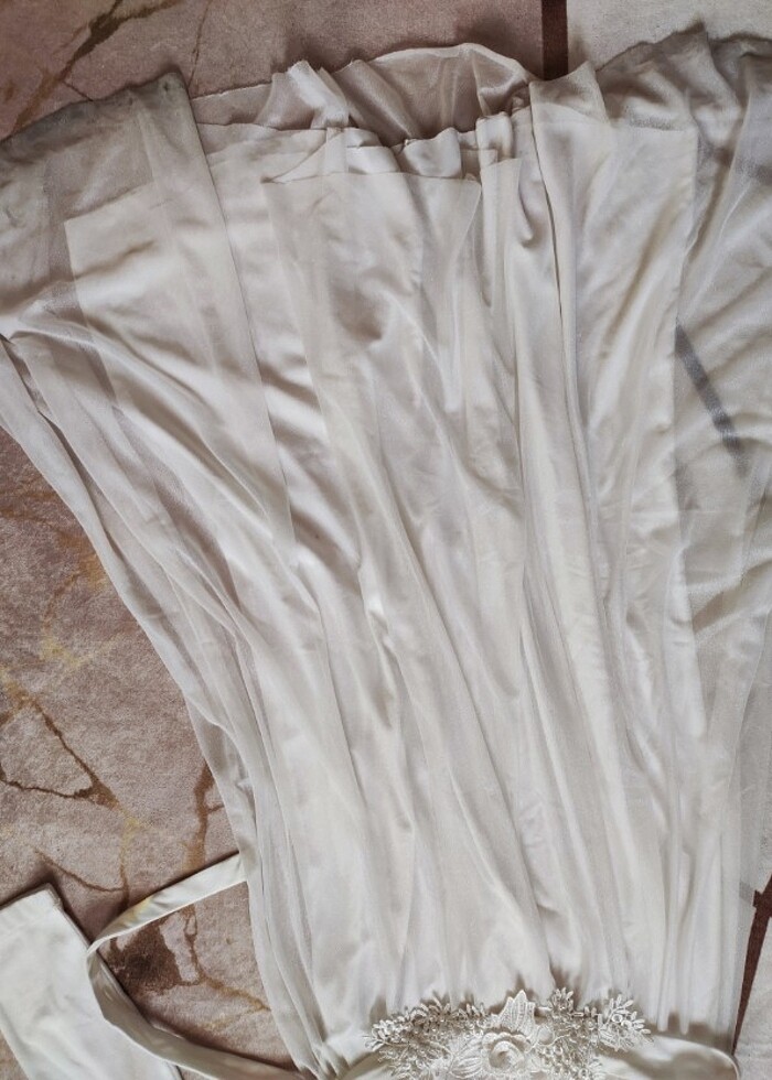 Beyaz tül abiye.. - Görsel 3