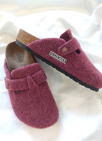 39 Beden bordo Renk Birkenstock bostan ev terliği bordo 