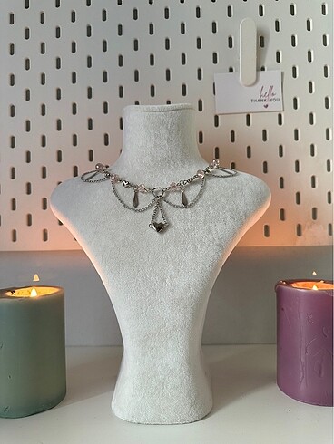 Beden Pink Heart Kolye
