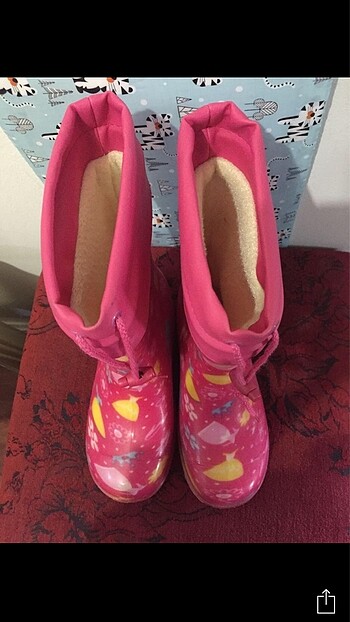 20 Beden pembe Renk pembe desenli kız çocuğu yağmur çizmesi