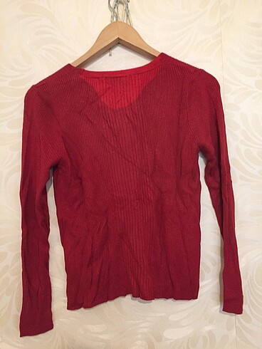 l Beden bordo Renk şarap kırmızısı marks and spencer bluz