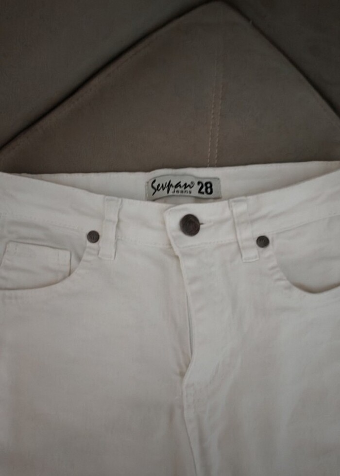Kadın beyaz pantolon  - Görsel 3