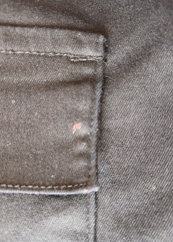 36 Beden siyah Renk Siyah Kadın Bilekli Denim Pantolon