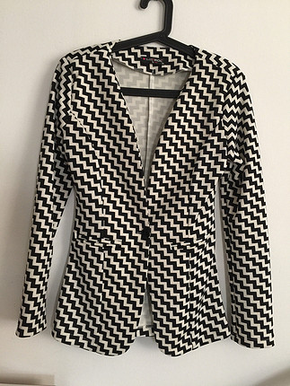 Siyah beyaz blazer ceket yeni