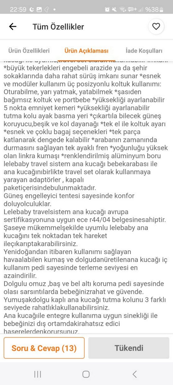 travel Bebek Arabası - Görsel 3