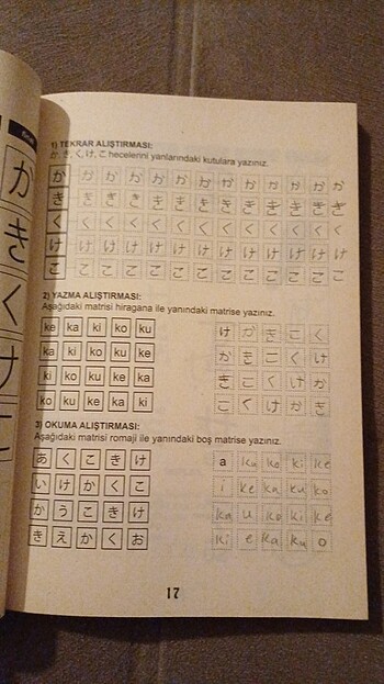 Beden Renk Japon alfabesi ve dil kartı