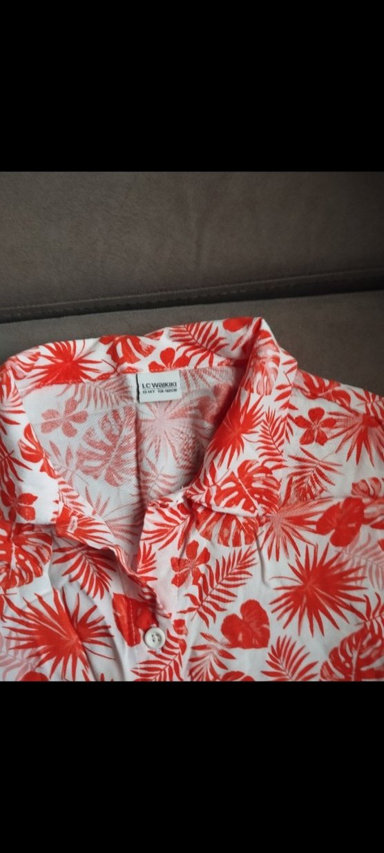 TuruncuDesenli Kolsuz  Gömlek - Görsel 2