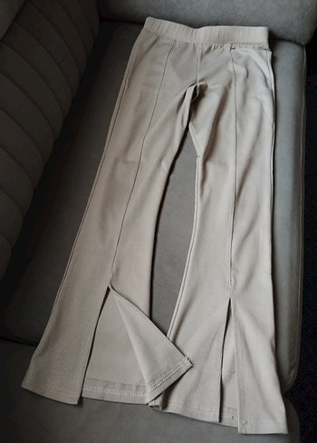 Kadın Bej Midi Kumaş Pantolon - Görsel 2