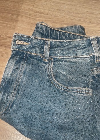 s Beden mavi Renk Taşlı pantolon