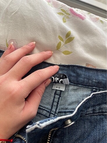 10 Yaş Beden mavi Renk D&G kız cocuk 9 10 yaş pantolon
