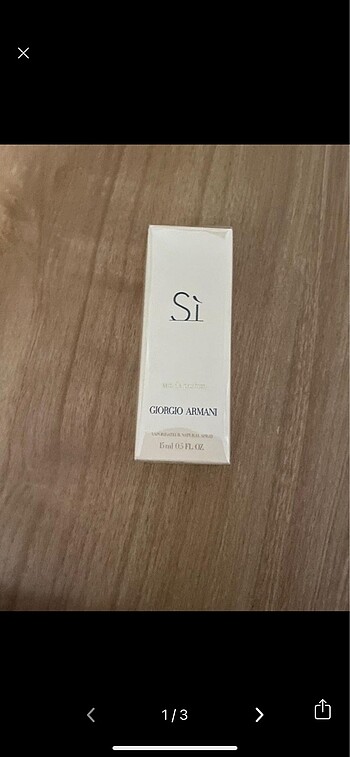 Armani si parfüm. Kutusu hiç açılmadı. Orjinal