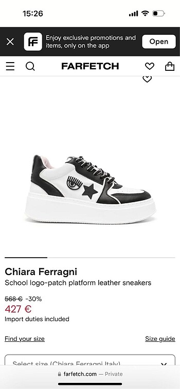 Chiara Ferragni Sneaker