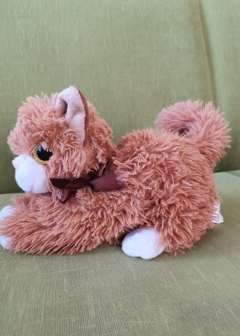 Diğer Kahverengi Yumuşak Peluş Oyuncak Kedi