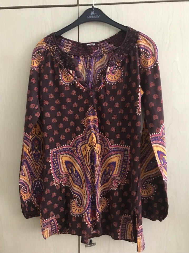 Bohem Desenli Tunik Bluz - Görsel 3