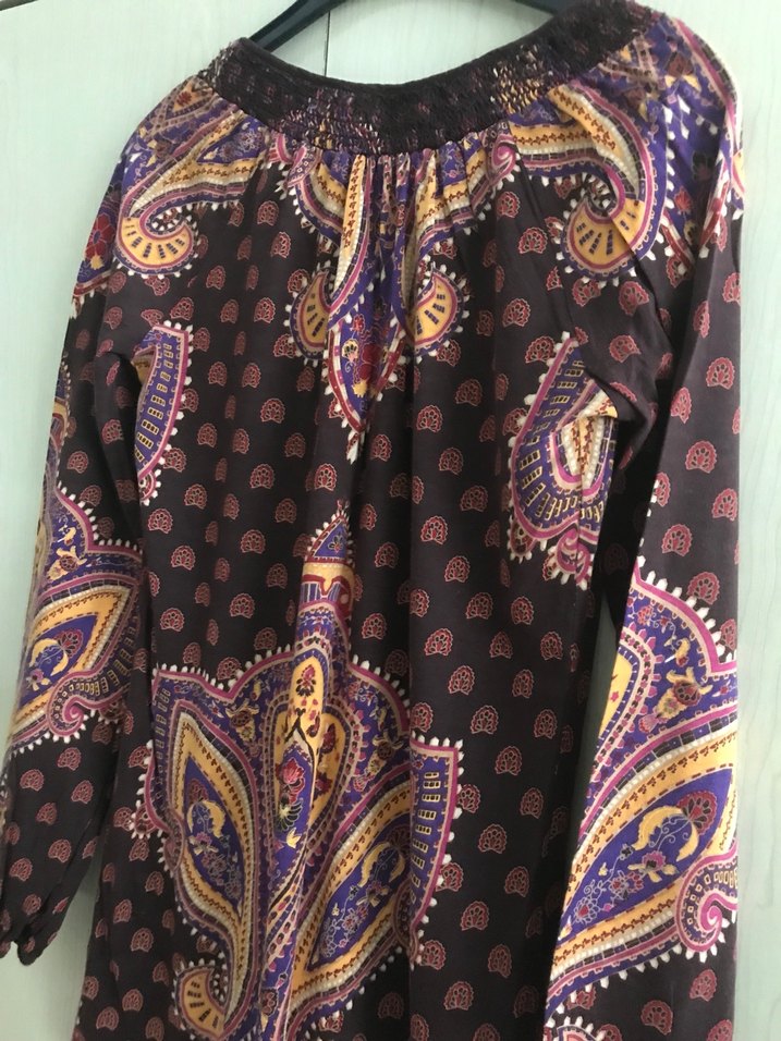 Bohem Desenli Tunik Bluz - Görsel 4