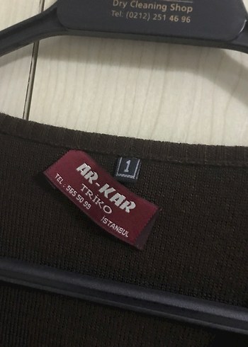 Düğmeli Kahverengi Kadın Hırka - Görsel 8