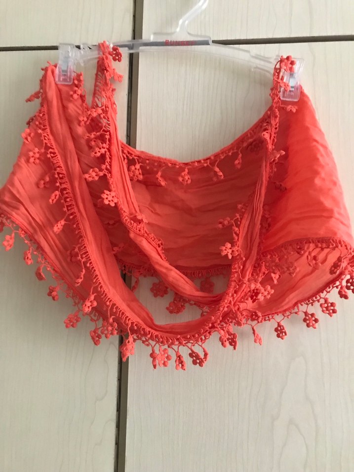 Nar Çiçeği Bohem Kadın Şal - Görsel 4