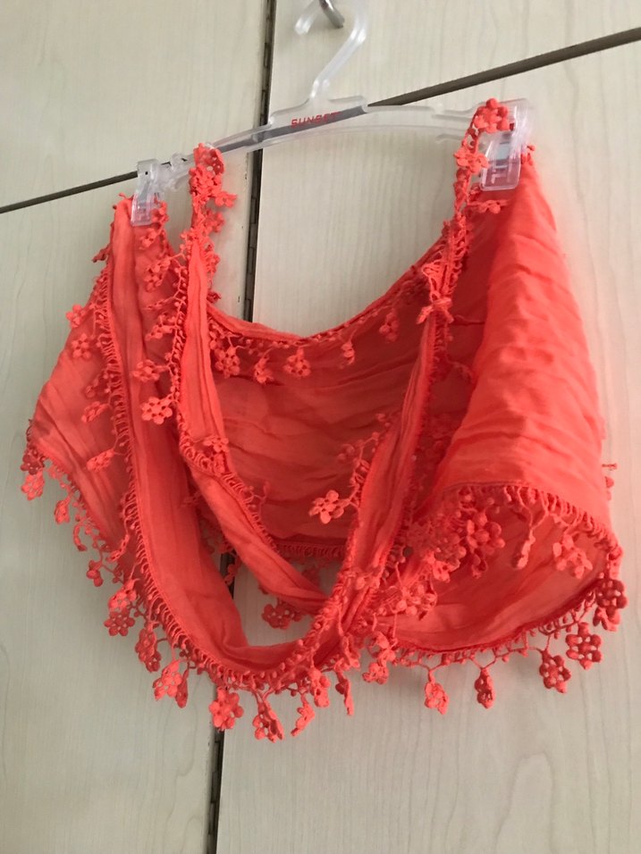 Nar Çiçeği Bohem Kadın Şal - Görsel 5