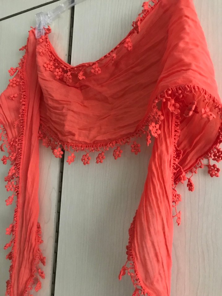 Nar Çiçeği Bohem Kadın Şal - Görsel 2