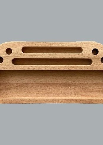 Siyah Ahşap Makyaj Organizeri - Görsel 2