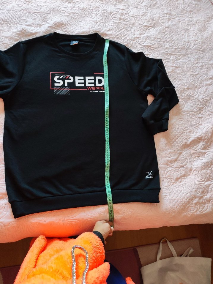 Yeni kinetixSiyah Baskılı Erkek Sweatshirt Xxl - Görsel 3