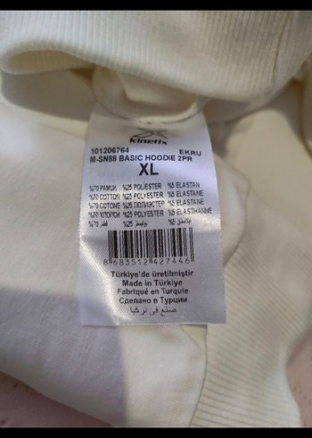 Kinetix yeni ürün 
XL rahat model 
Kapşonlu 
Ertesi gün kargo - Görsel 3