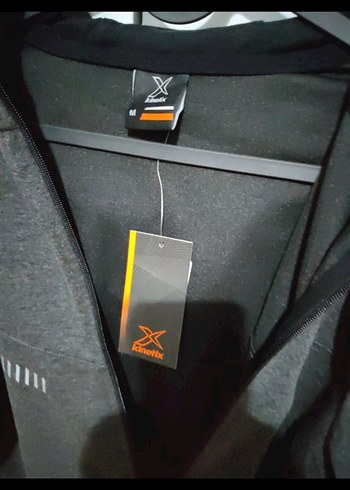 Gri Fermuarlı ErkekKapşonlu  Sweatshirt - Görsel 3