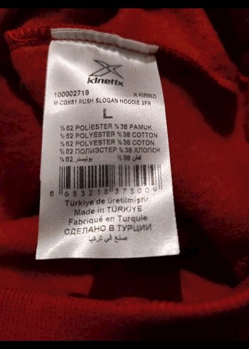 Kinetix yeni etiketli içi polar
L beden - Görsel 5