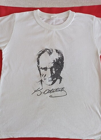 7-8 yaş çocuk Atatürk t-shirt 