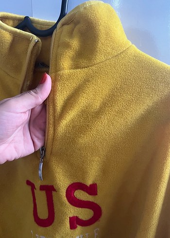 American Vintage Vintage Sarı Fermuarlı Kadın Sweatshirt