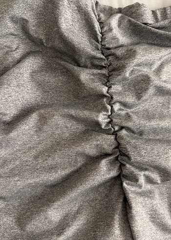 Gri Pileli Kadın Tayt - Görsel 2